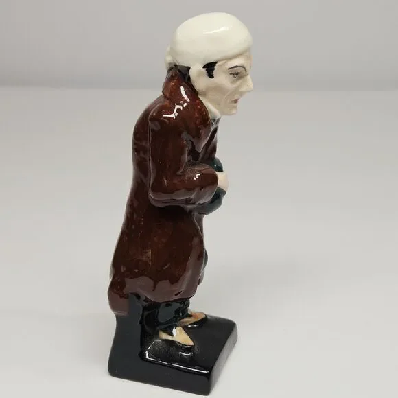 Vtg Scrooge Royal Doulton ManFigurine Charles Dickens A Christmas Carol 3D Decor - Picture 4 of 12